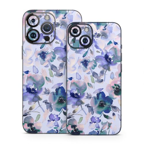 Aquatic Artistic Flowers iPhone 14 Series Skin