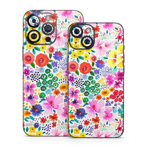 Artful Little Flowers iPhone 14 Series Skin