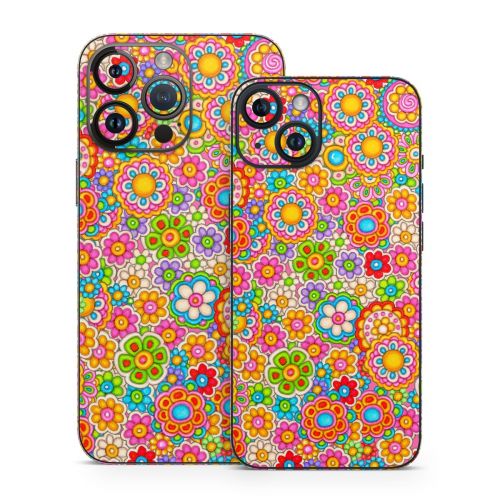 Bright Ditzy iPhone 14 Series Skin