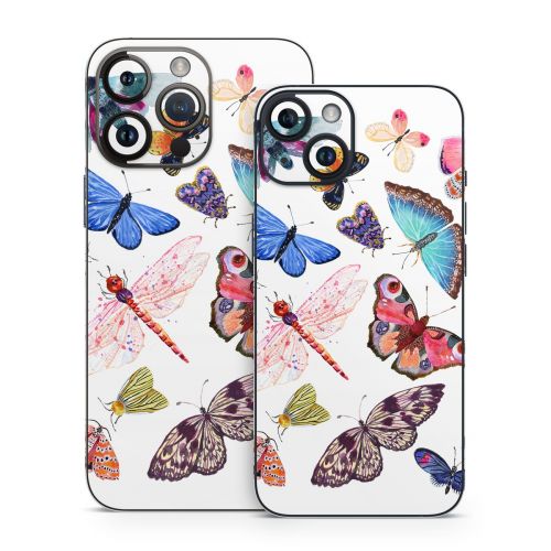Butterfly Scatter iPhone 14 Series Skin