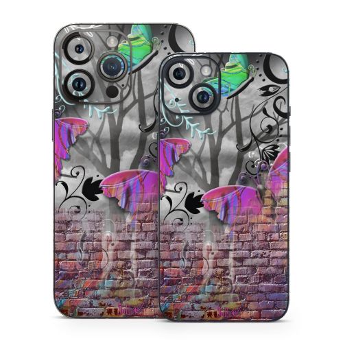 Butterfly Wall iPhone 14 Series Skin