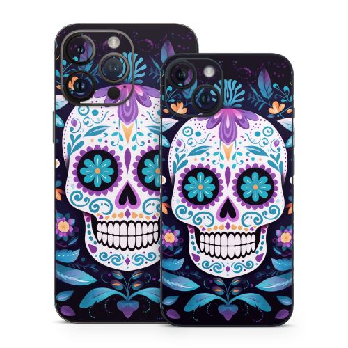 Calavera Azul iPhone 14 Series Skin