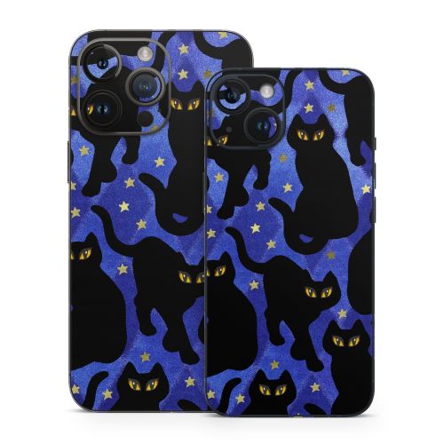 Cat Silhouettes iPhone 14 Series Skin