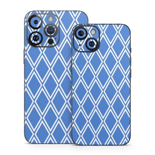 Blue Checks iPhone 14 Series Skin