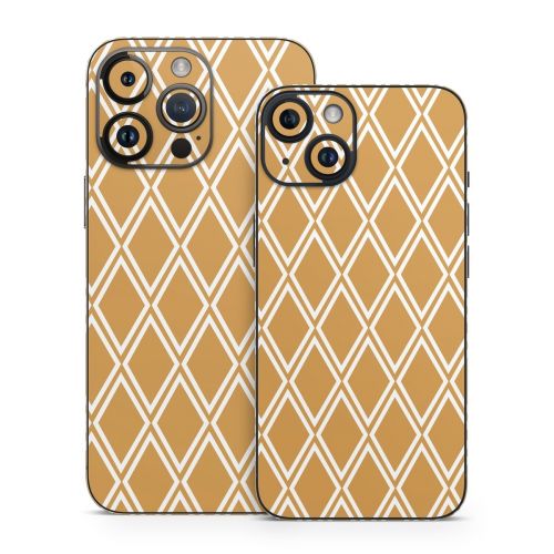 Orange Checks iPhone 14 Series Skin