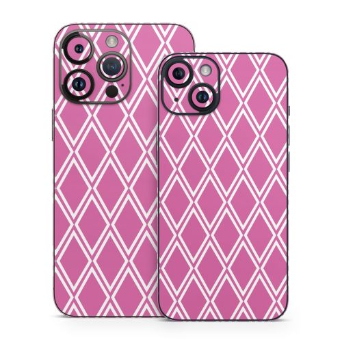 Pink Checks iPhone 14 Series Skin