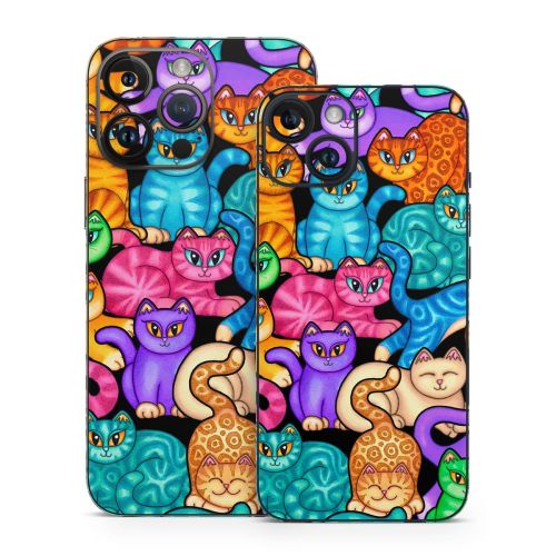 Colorful Kittens iPhone 14 Series Skin