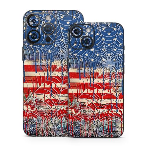 Cobweb Flag iPhone 14 Series Skin