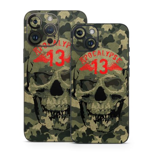 Camo Skull iPhone 14 Series Skin