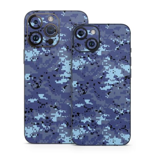 Digital Sky Camo iPhone 14 Series Skin