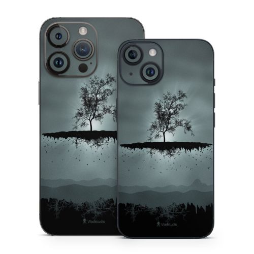 Flying Tree Black iPhone 14 Series Skin