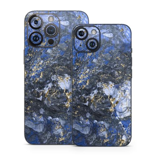 Gilded Ocean Marble iPhone 14 Series Skin
