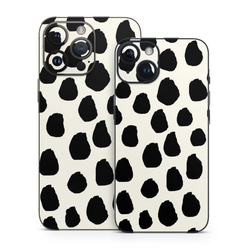 Inky Spots Cream iPhone 14 Series Skin