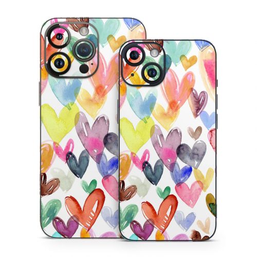 Juvi Hearts iPhone 14 Series Skin
