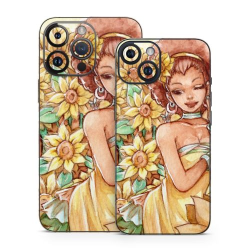 Lady Sunflower iPhone 14 Skin