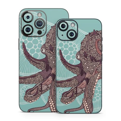Octopus Bloom iPhone 14 Series Skin