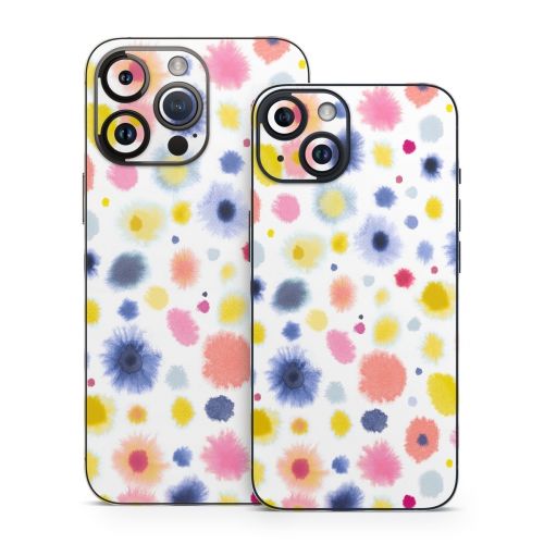 Red Blue Dots iPhone 14 Series Skin