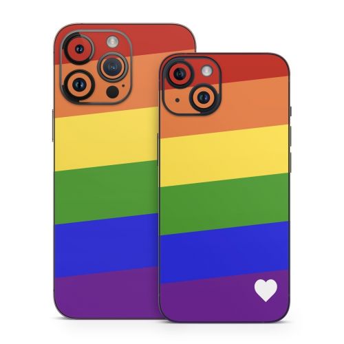 Rainbow Stripe iPhone 14 Series Skin