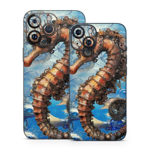 Steampunk Seahorse iPhone 14 Series Skin