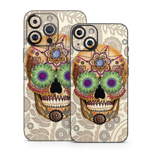 Sugar Skull Bone iPhone 14 Series Skin