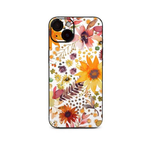 Summer Watercolor Sunflowers iPhone 14 Series Skin