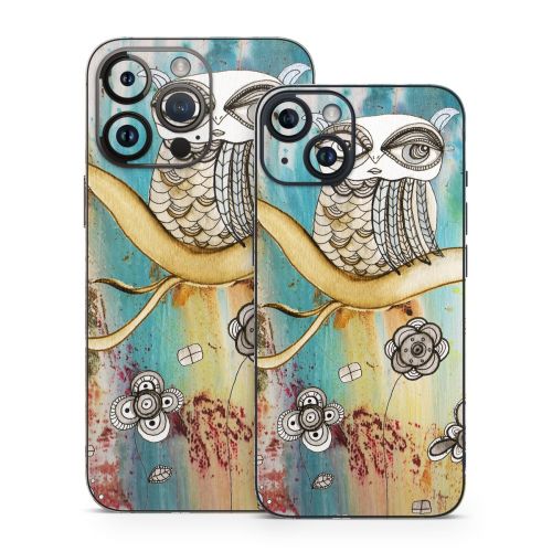Surreal Owl iPhone 14 Series Skin