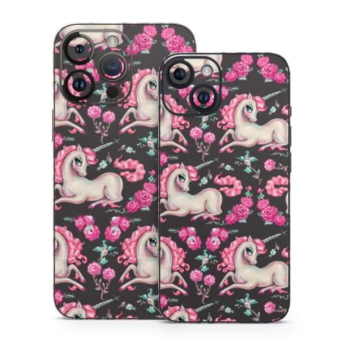 Unicorns and Roses iPhone 14 Series Skin