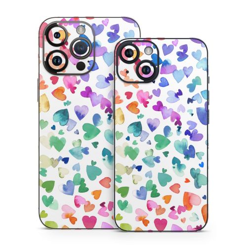 Valentines Love Hearts iPhone 14 Series Skin