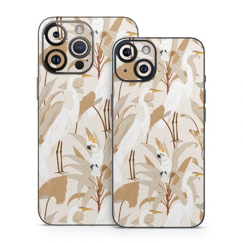 White Cranes Cockatoo iPhone 14 Series Skin