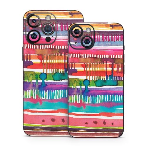 Watercolor Lines iPhone 14 Series Skin