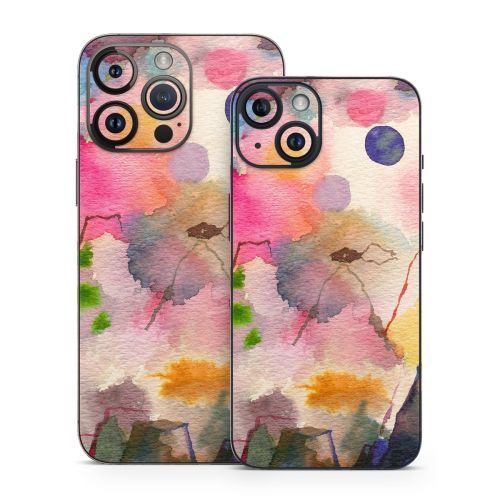 Watercolor Mountains iPhone 14 Series Skin