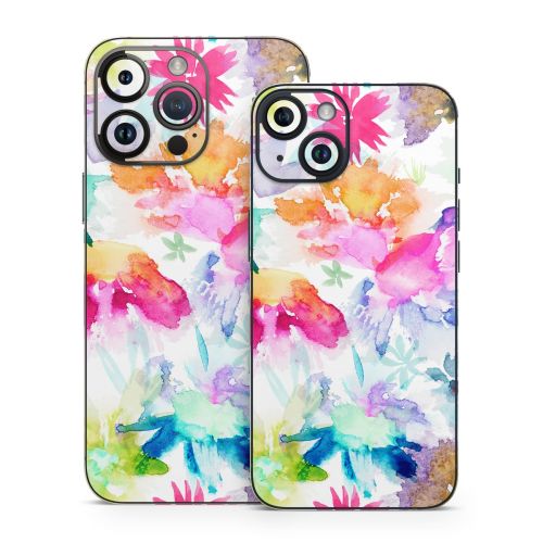 Watercolor Spring Memories iPhone 14 Series Skin
