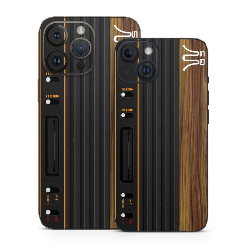 Wooden Gaming System iPhone 14 Series Skin