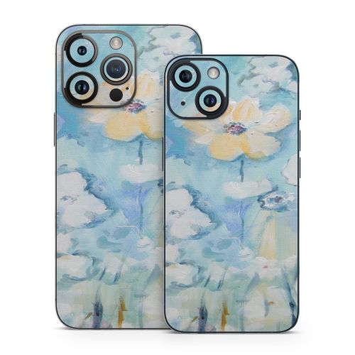 White & Blue iPhone 14 Series Skin