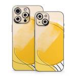 Abstract Yellow iPhone 15 Series Skin