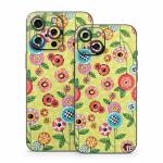 Button Flowers iPhone 15 Series Skin