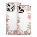 Blush Flower Frame iPhone 15 Series Skin