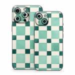 Checker Mosaic Green iPhone 15 Series Skin