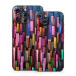 Colorful Brushstrokes Black iPhone 15 Series Skin