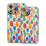Colorful Pineapples iPhone 15 Series Skin