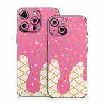 Strawberry Ice Cream Drip iPhone 15 Series Skin