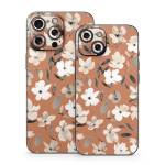 Fresh Flowers Copper iPhone 15 Series Skin