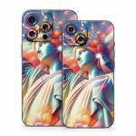 Lady Liberty and Flowers iPhone 15 Series Skin