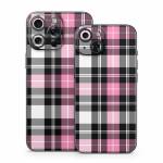 Pink Plaid iPhone 15 Series Skin