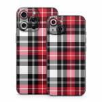 Red Plaid iPhone 15 Series Skin