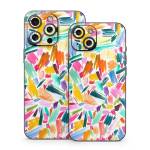 Watercolor Colorful Brushstrokes iPhone 15 Series Skin