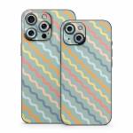 Wavy Diagonal Lines iPhone 15 Series Skin
