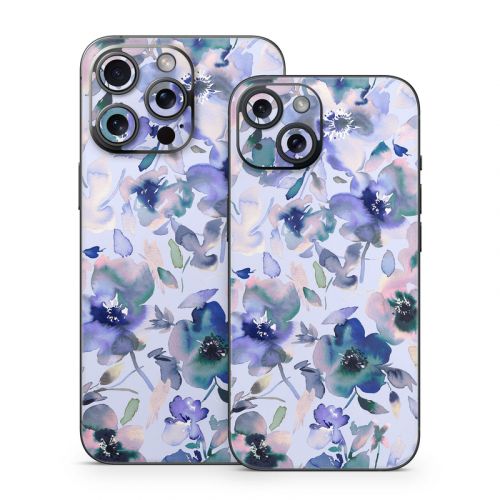 Aquatic Artistic Flowers iPhone 15 Series Skin