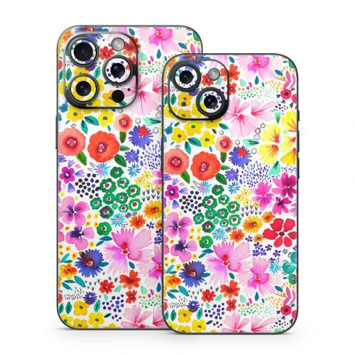 Artful Little Flowers iPhone 15 Series Skin