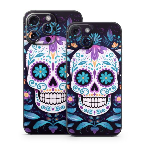 Calavera Azul iPhone 15 Series Skin